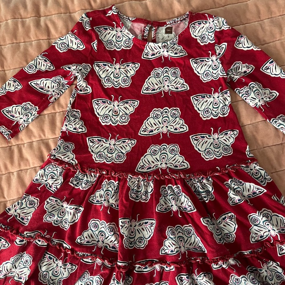 3/4 Length Sleeve Butterfly Dress- Tea Collection